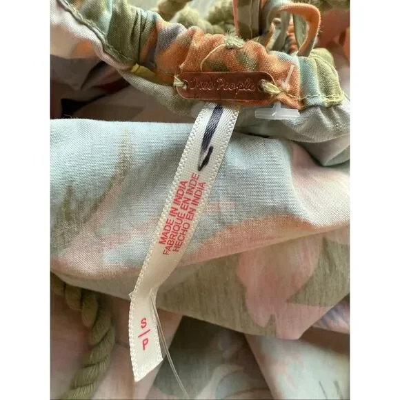 Free People Deserted Island Mini Dress In Rainforest Combo Size S - Picture 10 of 13